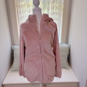Athleta Girl Feeling Great oversized fleece jacket blush XXL girl or women’s S